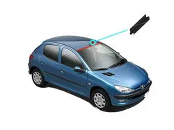 زه لاستیکی بالای شیشه جلوی پژو 206