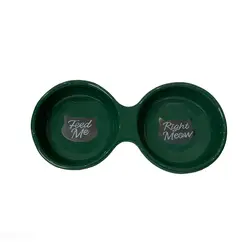 ظرف آب و غذا دوقلو سرامیکی سگ و گربه در رنگبندی