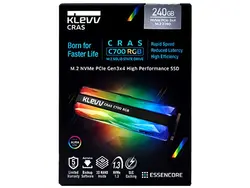 اس اس دی اینترنال M.2 NVMe کلو مدل KLEVV CRAS C700 RGB ظرفیت 480 گیگابایت - فروشگاه اینترنتی الماس- مرجع تخصصی قطعات لپ تاپ و کامپیوتر