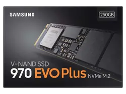 اس اس دی اینترنال M.2 NVMe سامسونگ مدل Samsung 970 EVO PLUS ظرفیت 250 گیگابایت - فروشگاه اینترنتی الماس- مرجع تخصصی قطعات لپ تاپ و کامپیوتر