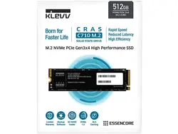 اس اس دی اینترنال M.2 NVMe کلو مدل KLEVV CRAS C710 ظرفیت 512 گیگابایت - فروشگاه اینترنتی الماس- مرجع تخصصی قطعات لپ تاپ و کامپیوتر