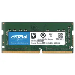 رم لپ تاپ DDR4 تک کاناله 2666 مگاهرتز CL19 کروشیال مدل 444244 ظرفیت 8 گیگابایت - فروشگاه اینترنتی الماس- مرجع تخصصی قطعات لپ تاپ و کامپیوتر