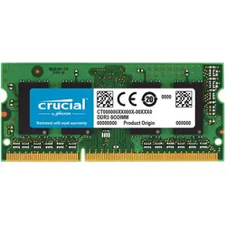 رم لپ تاپ کروشیال مدل DDR3L 1600MHz ظرفیت 8 گیگابایت - فروشگاه اینترنتی الماس- مرجع تخصصی قطعات لپ تاپ و کامپیوتر