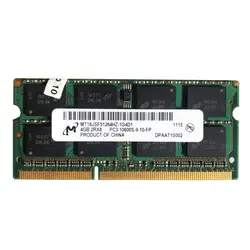 رم لپ تاپ DDR3 تک کاناله 1333 مگاهرتز CL9 میکرون مدل MT16JSF51264HZ-1G4D1-PC3-10600S-9-10-FP ظرفیت 4 گیگابایت - فروشگاه اینترنتی الماس- مرجع تخصصی قطعات لپ تاپ و کامپیوتر