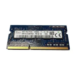 رم لپتاپ DDR3 دو کاناله 12800مگاهرتز CL11 اس کی هاینیکس مدل PC3L ظرفیت 4گیگابایت - فروشگاه اینترنتی الماس- مرجع تخصصی قطعات لپ تاپ و کامپیوتر