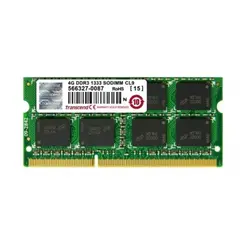 رم لپ تاپ DDR3 تک کاناله 1333 مگاهرتز CL9 ترنسند مدل PC3-10600 ظرفیت 4 گیگابایت - فروشگاه اینترنتی الماس- مرجع تخصصی قطعات لپ تاپ و کامپیوتر