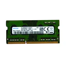 رم لپ تاپ DDR3L تک کاناله ۱۶۰۰ مگاهرتز CL11 سامسونگ مدل PC3L ظرفیت 4 گیگابایت - فروشگاه اینترنتی الماس- مرجع تخصصی قطعات لپ تاپ و کامپیوتر