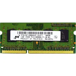 رم لپ تاپ DDR3 تک کاناله 1066 مگاهرتز CL7 میکرون مدل PC3-8500s ظرفیت 1 گیگابایت - فروشگاه اینترنتی الماس- مرجع تخصصی قطعات لپ تاپ و کامپیوتر