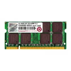 رم لپتاپ DDR2 تک کاناله 667 مگاهرتز CL5 ترنسند مدل PC2-5300 ظرفیت 2 گیگابایت - فروشگاه اینترنتی الماس- مرجع تخصصی قطعات لپ تاپ و کامپیوتر