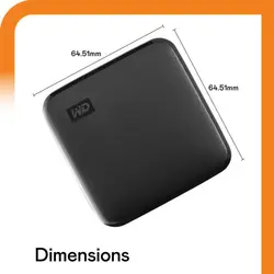 حافظه SSD اکسترنال وسترن دیجیتال مدل ELEMENTS SE ظرفیت 1 ترابایت - فروشگاه اینترنتی الماس- مرجع تخصصی قطعات لپ تاپ و کامپیوتر