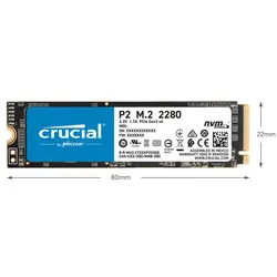 اس اس دی اینترنال کروشیال مدل P2 M.2 NVMe PCIe ظرفیت 500 گیگابایت - فروشگاه اینترنتی الماس- مرجع تخصصی قطعات لپ تاپ و کامپیوتر