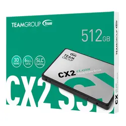 اس اس دی اینترنال تیم گروپ مدل CX2 ظرفیت 512 گیگابایت - فروشگاه اینترنتی الماس- مرجع تخصصی قطعات لپ تاپ و کامپیوتر
