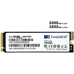 اس اس دی تویین موس مدل NVMe M.2 2280 SSD PCIE1 ظرفیت 512 گیگابایت - فروشگاه اینترنتی الماس- مرجع تخصصی قطعات لپ تاپ و کامپیوتر