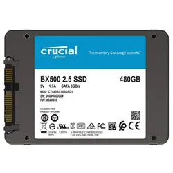 اس اس دی اینترنال کروشیال مدل BX500 ظرفیت 480 گیگابایت - فروشگاه اینترنتی الماس- مرجع تخصصی قطعات لپ تاپ و کامپیوتر