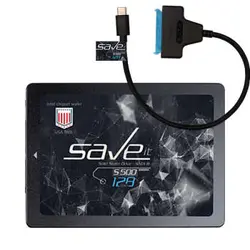 اس اس دی اینترنال سیویت مدل S500 ظرفیت 128 گیگابایت به همراه کابل تبدیل SATA3 به TYPE-C - فروشگاه اینترنتی الماس- مرجع تخصصی قطعات لپ تاپ و کامپیوتر