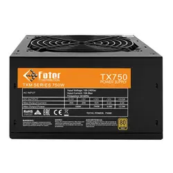 پاور کامپیوتر 750 وات فاطر مدل TX750M - فروشگاه اینترنتی الماس- مرجع تخصصی قطعات لپ تاپ و کامپیوتر