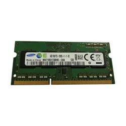 رم لپ تاپ DDR3 تک کاناله ۱۶۰۰ مگاهرتز CL11 سامسونگ مدل PC3 ظرفیت 4 گیگابایت - فروشگاه اینترنتی الماس- مرجع تخصصی قطعات لپ تاپ و کامپیوتر