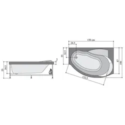 جکوزی پرشین استاندارد مدل مارینا (۱۵۰در۸۷در۵۵)