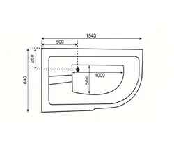 وان حمام Tenser مدل T102 سایز 154*84*60