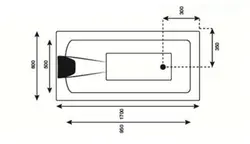 وان و جکوزی Tenser مدل T105 سایز ۱۷۰*۸۰*۶۵