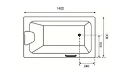 وان و جکوزی Tenser مدل T113 سایز ۱۴۰*۸۰*۵۸