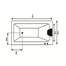 وان و جکوزی Tenser مدل T115 سایز ۱۷۰*۷۸*۶۲
