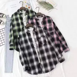 شومیز چهارخونه وارداتی کد:01345