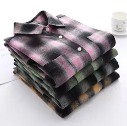 شومیز چهارخونه وارداتی کد:01345