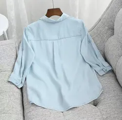 شومیز جین وارداتی کد:01510