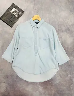 شومیز جین وارداتی کد:01510