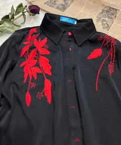 شومیز حریر ساتن وارداتی کد:01517