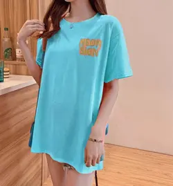 تیشرت لانگ دخترانه کد: 01727