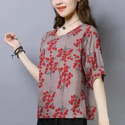 شومیز نخی زنانه کد: 01867