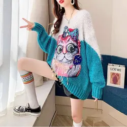 بلوز بافت طرح گربه کد: 02120