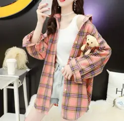 شومیز چهارخونه عروسکی کد:0131