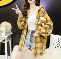 شومیز چهارخونه عروسکی کد:0131