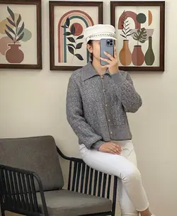 ژاکت بافت کد: 02449