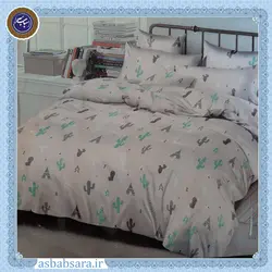 روتختی پیگمنت دونفره طوسی طرح کاکتوس