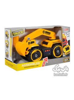 اسباب بازی کامیون راهسازی سری بیل مکانیکی موزیکال و دارای نور DIY