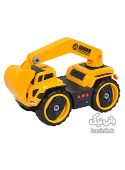 اسباب بازی کامیون راهسازی سری بیل مکانیکی موزیکال و دارای نور DIY