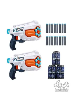 تفنگ دو قلو اکس شات سری رفلکس6 X-Shot 2xReflex6 Gun