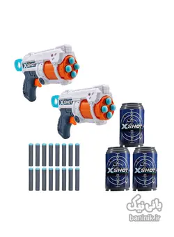 تفنگ دوقلو اکس شات سری فیوری4 X-Shot 2xFury4 Gun