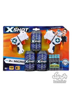 تفنگ دوقلو اکس شات سری میکرو X-Shot 2xMicro Gun