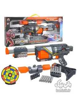 تفنگ‌ رگباری تیر فومی سری Soft Bullet Blaster Kai Li Toys