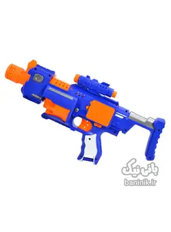 تفنگ‌ رگباری تیر فومی شیشه ای مدل Soft Bullet Blast Lefan Toys