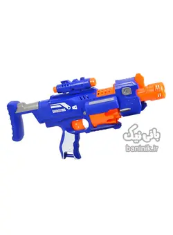 تفنگ‌ رگباری تیر فومی شیشه ای مدل Soft Bullet Blast Lefan Toys
