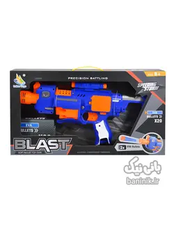 تفنگ‌ رگباری تیر فومی شیشه ای مدل Soft Bullet Blast Lefan Toys