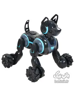 ربات اسباب بازی سگ هوشمند با دو کنترل دستی و مچی Stunt Dog