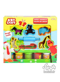 ست خمیر بازی حیوانات آرت کرفت Art Craft Animals Play Dough