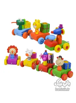 قطار چوبی تولد حیوانات پیکاردو Picardo